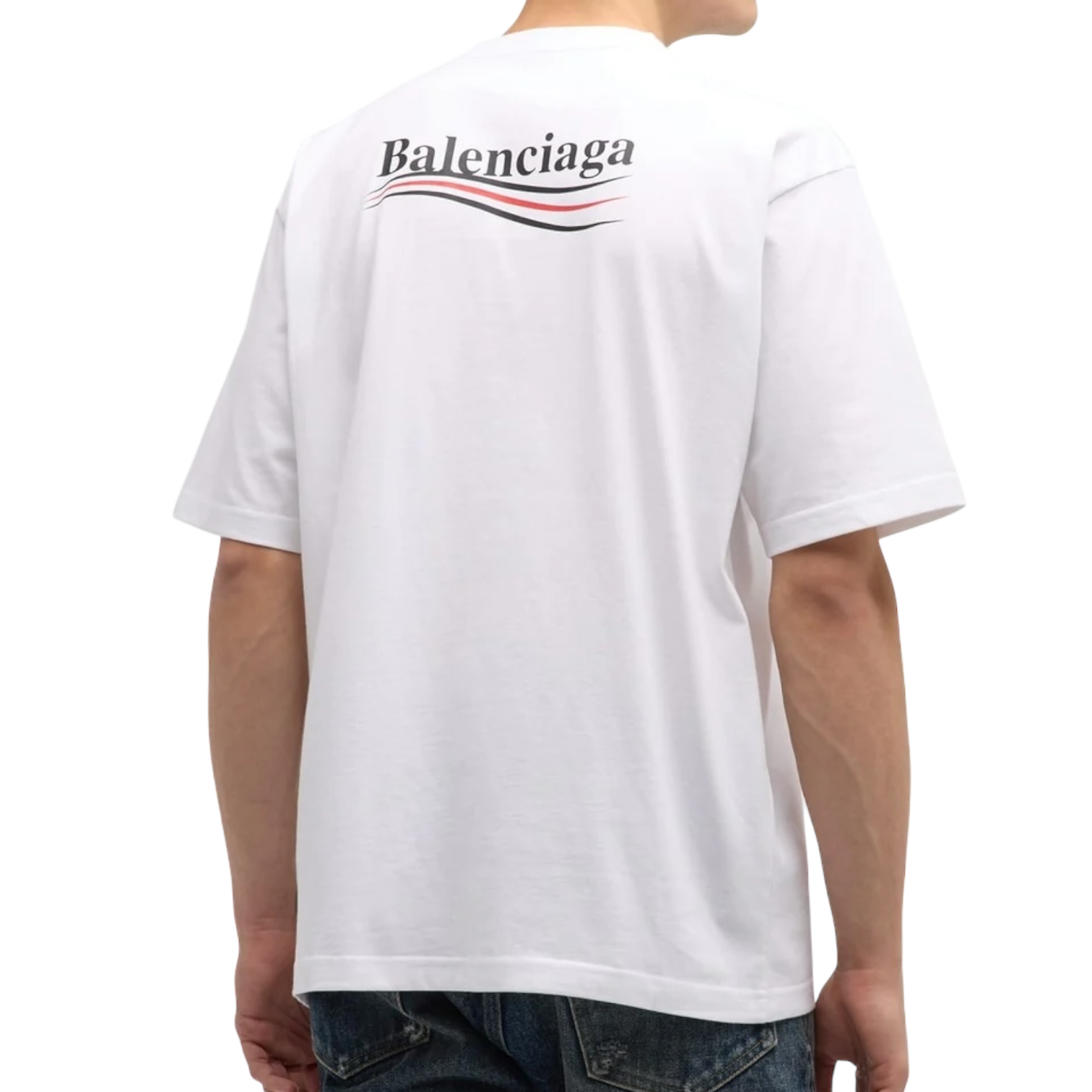 Balenciaga Political Campaign Logo T-Shirt White