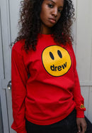 Drew House Mascot LS Tee Red