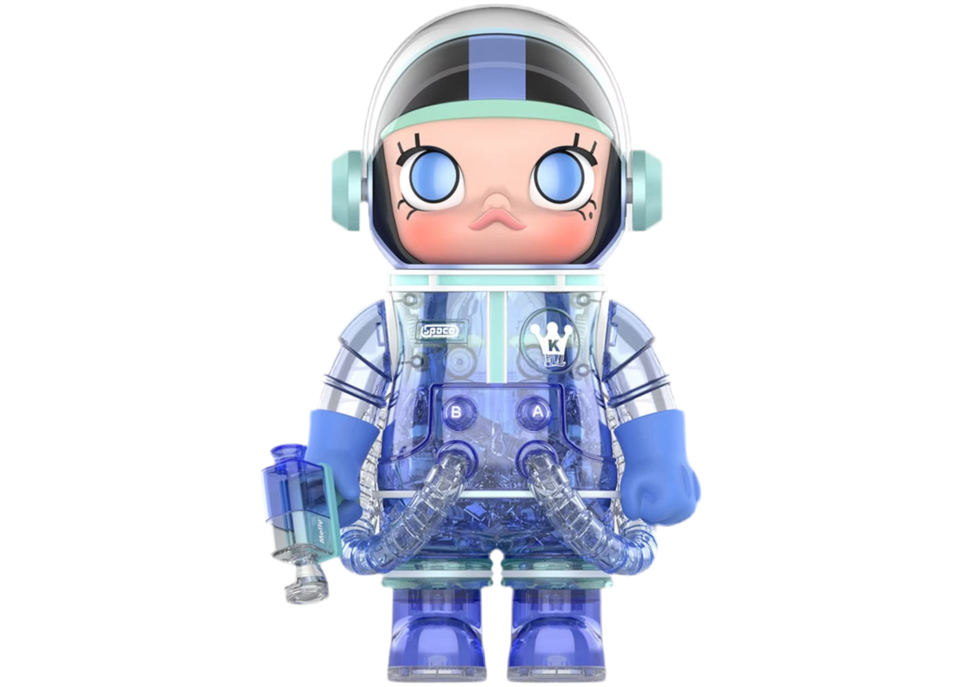 Pop Mart Mega Collection 400 % Space Molly Soft Drink Series Blue Hawaii 400%