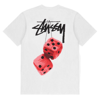 Stüssy Fuzzy Dice Tee White