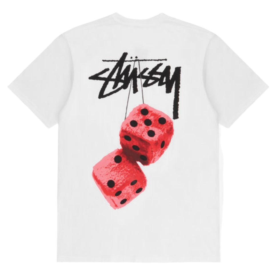 Stüssy Fuzzy Dice Tee White