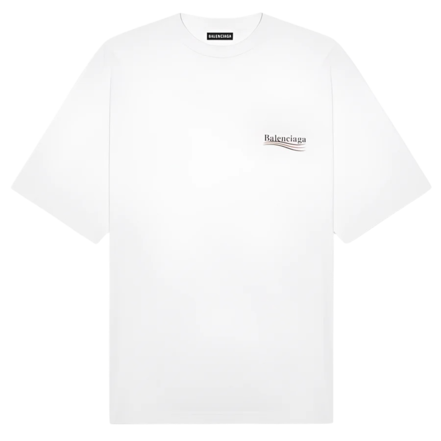 Balenciaga Political Campaign Logo T-Shirt White