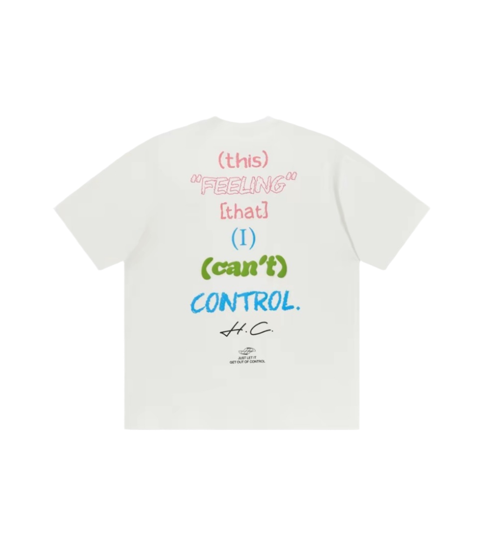 Harsh and Cruel This Feeling Printed Tee White