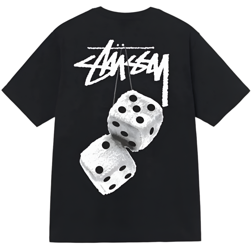 Stüssy Fuzzy Dice Tee Black