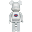 Bearbrick 20th Anniversary 1st Model 400% White Chrome