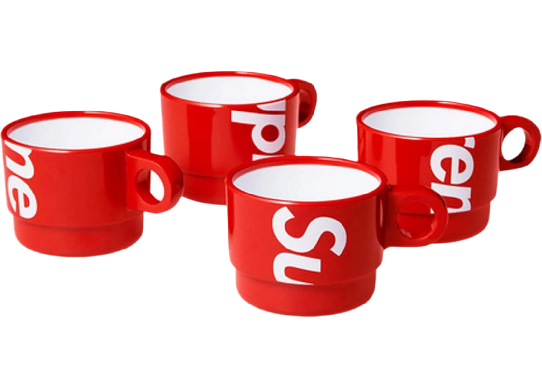 Supreme Stacking Cups (Set of 4) Red