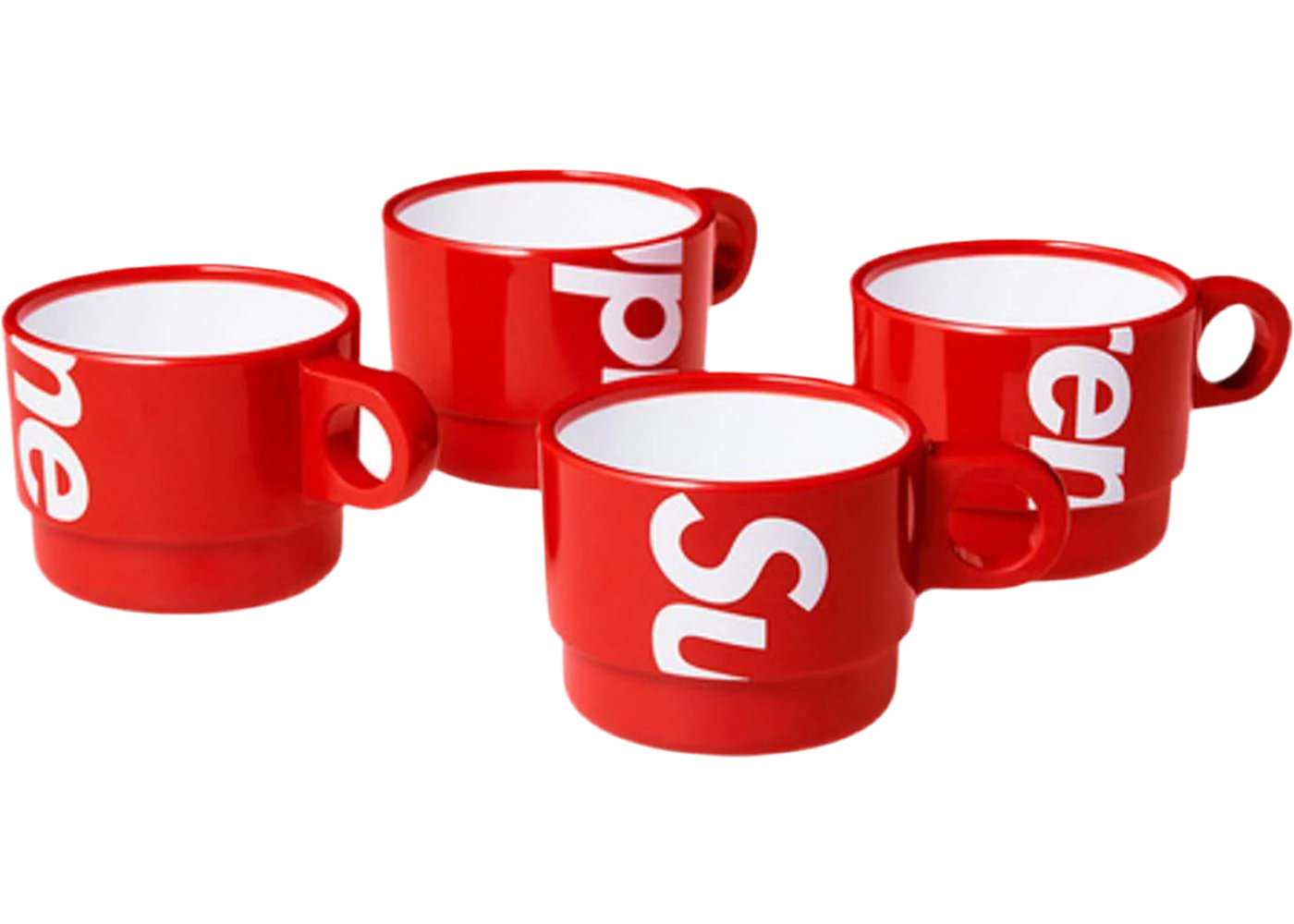 Supreme Stacking Cups (Set of 4) Red