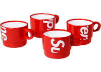 Supreme Stacking Cups (Set of 4) Red