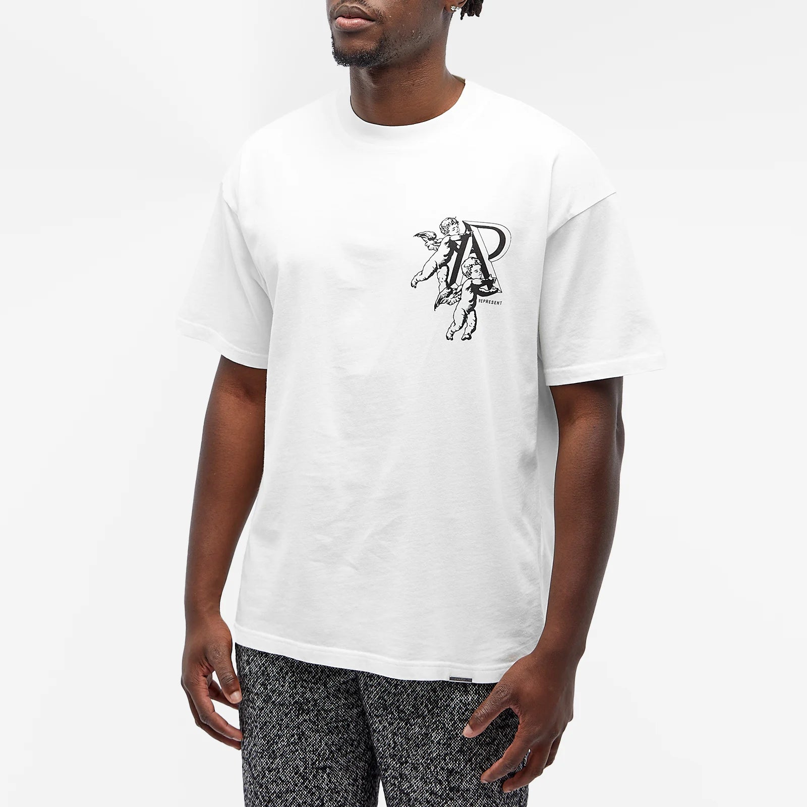 Represent Cherub Initial T-Shirt White