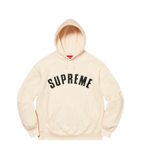 Supreme Pearl Logo Hoodie Sweatshirt Natural