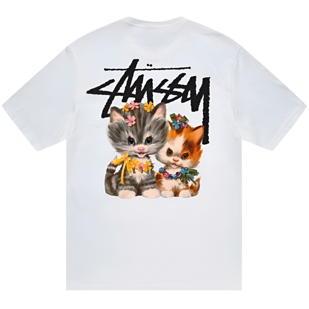 Stüssy Kittens Tee White