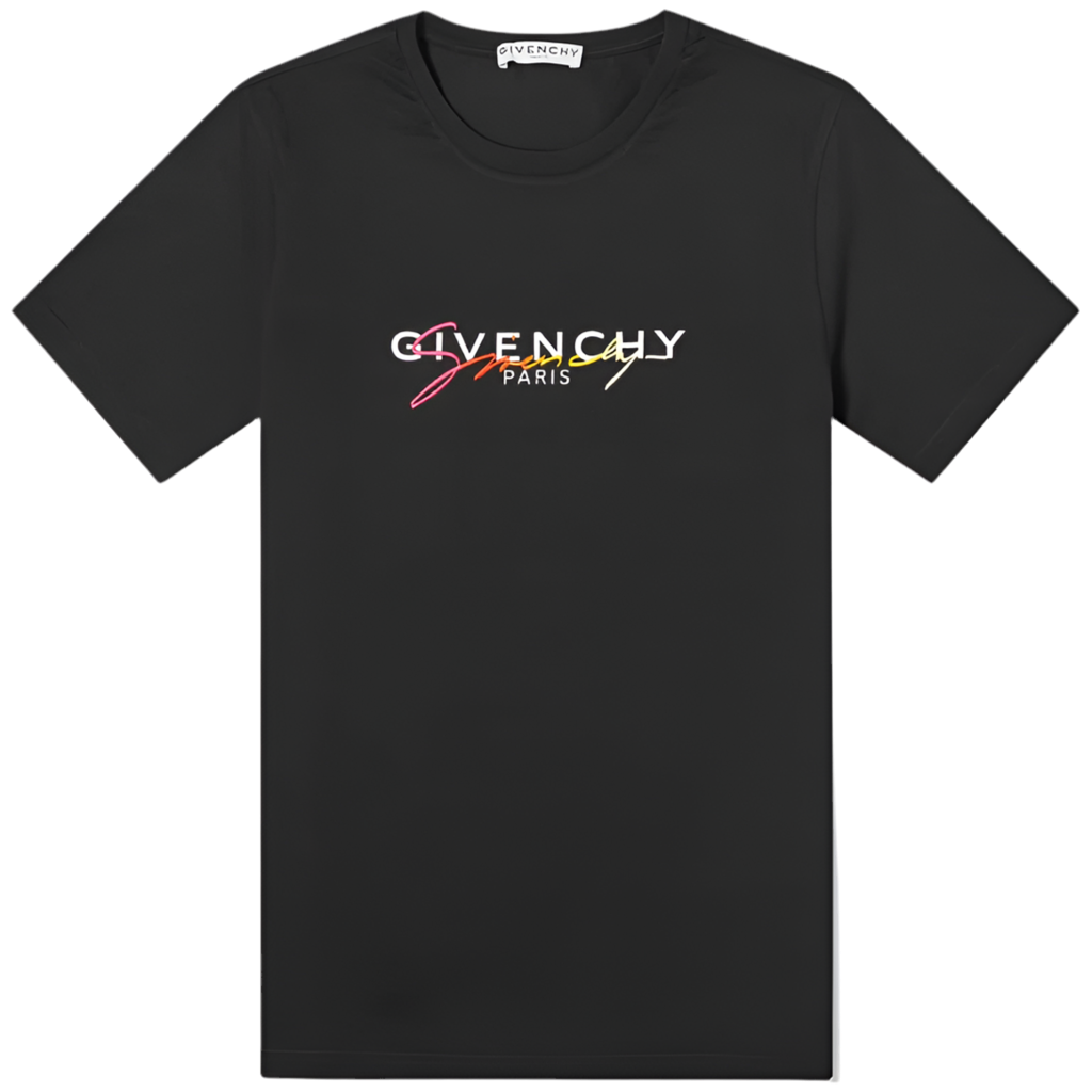 Givenchy Rainbow Signature Logo T-Shirt Regular Fit