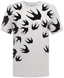 McQ Alexander McQueen Swallow Degradé T-Shirt Grey