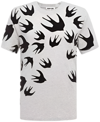 McQ Alexander McQueen Swallow Degradé T-Shirt Grey