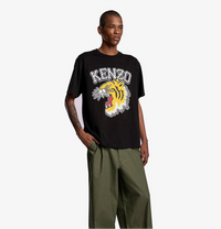 Kenzo Tiger Varsity Oversized T-Shirt Black