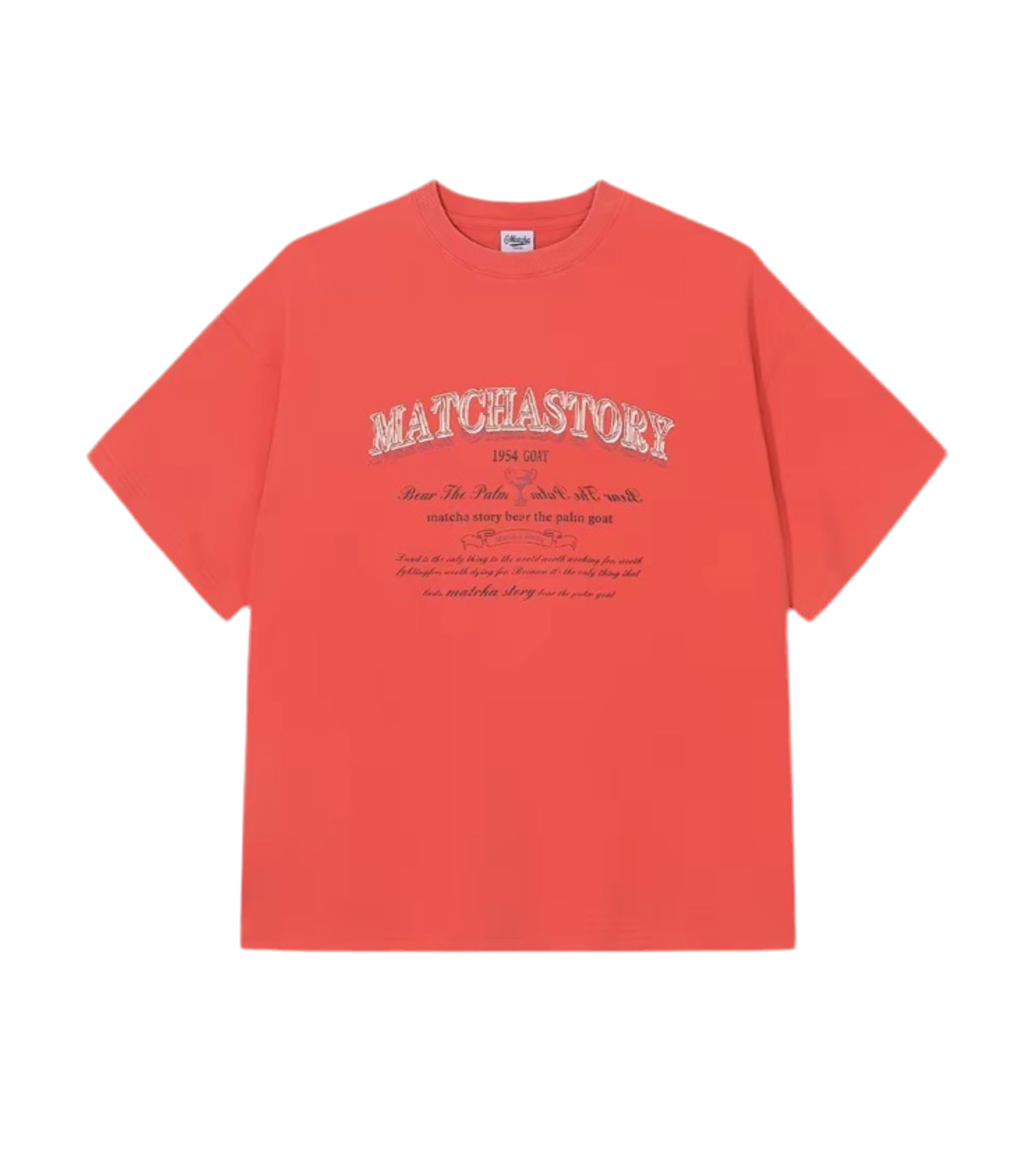 Matcha Story 1954 Goat Series T-Shirt Orange