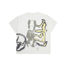 Travis Scott Cactus Jack x Kaws x Fragment Tee Aged Yellow