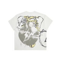 Travis Scott Cactus Jack x Kaws x Fragment Tee Aged Yellow