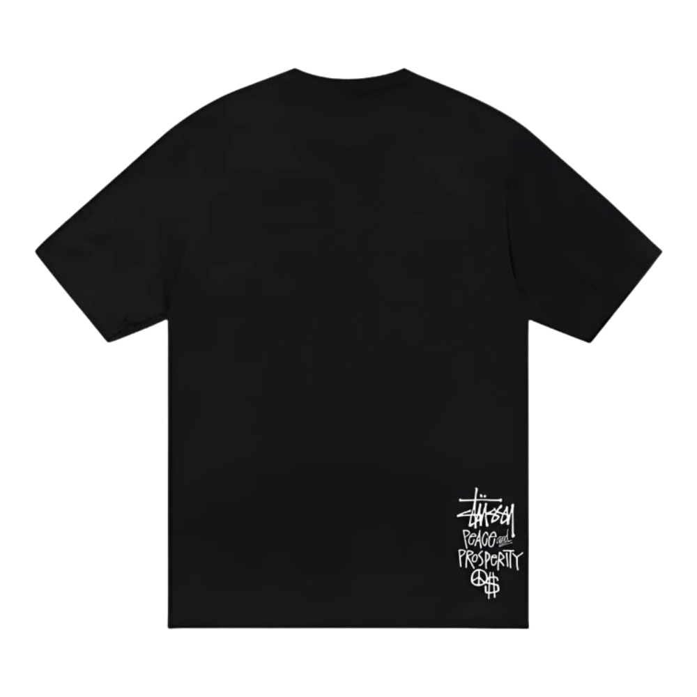 Stüssy Peace & Prosperity Tee Black (FW23)