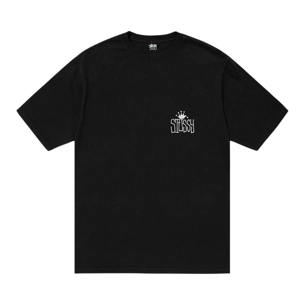 Stüssy Crown International Pigment Dyed Tee Black (SS24)