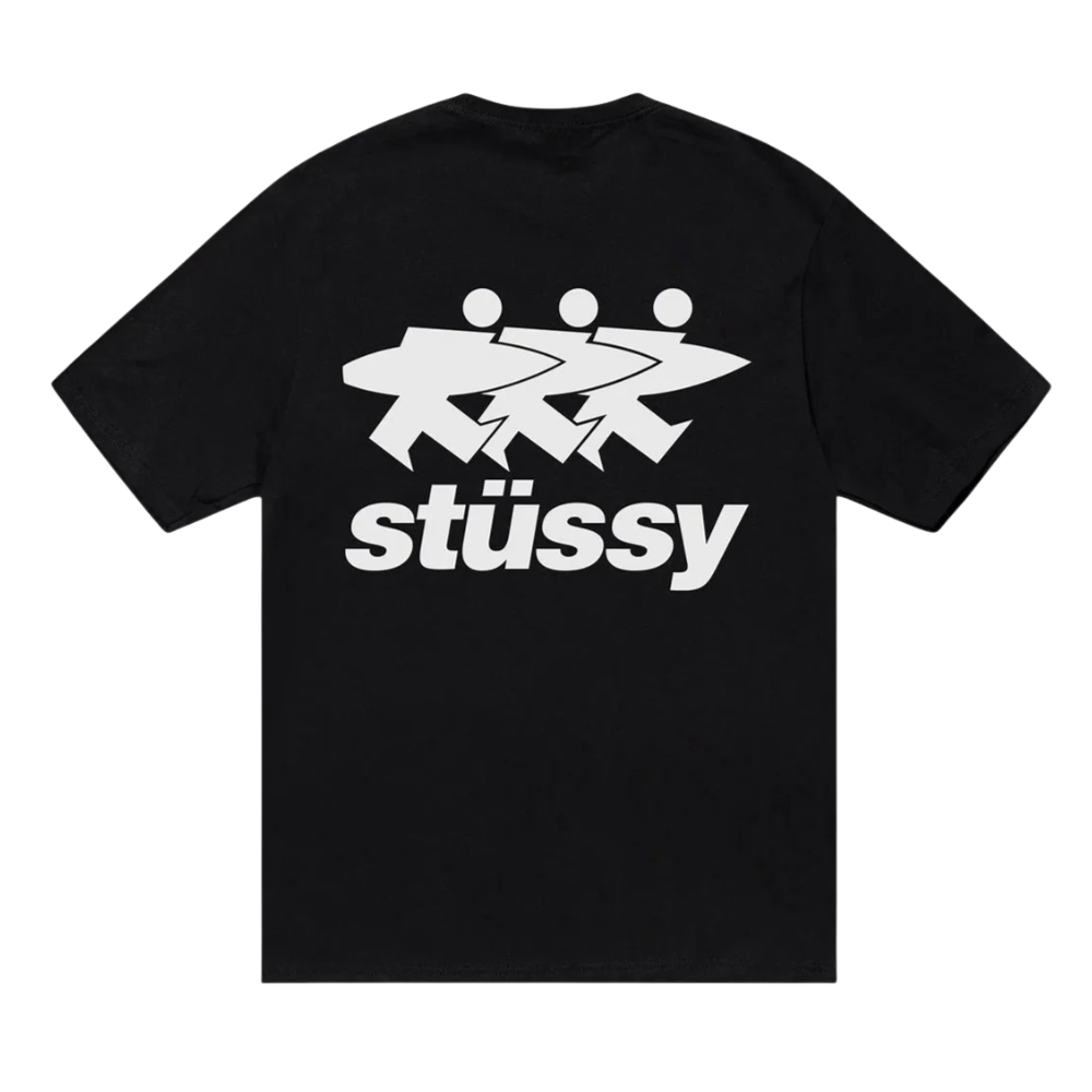 Stüssy Surfwalk Pigment Dyed Tee Black (SS24)