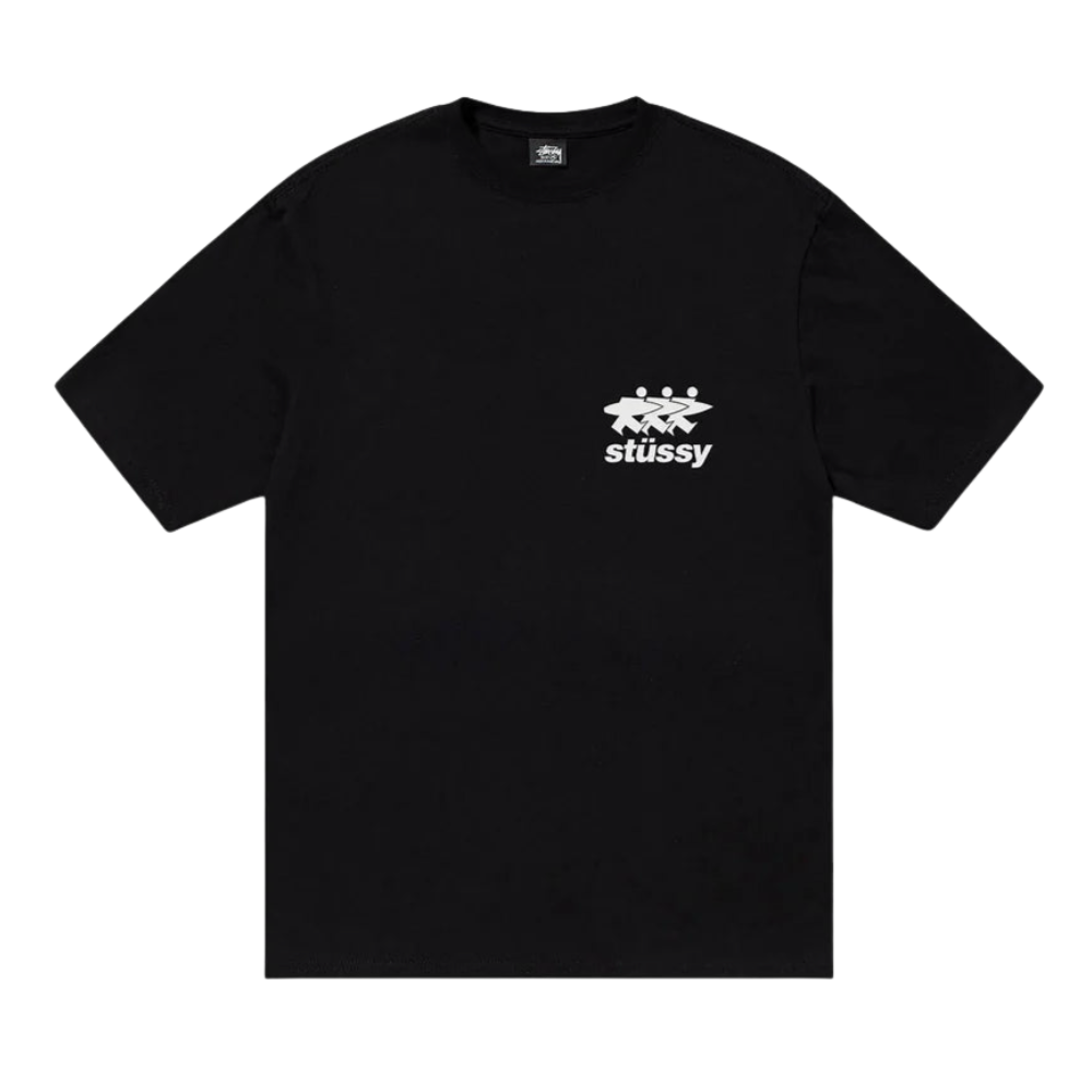 Stüssy Surfwalk Pigment Dyed Tee Black (SS24)