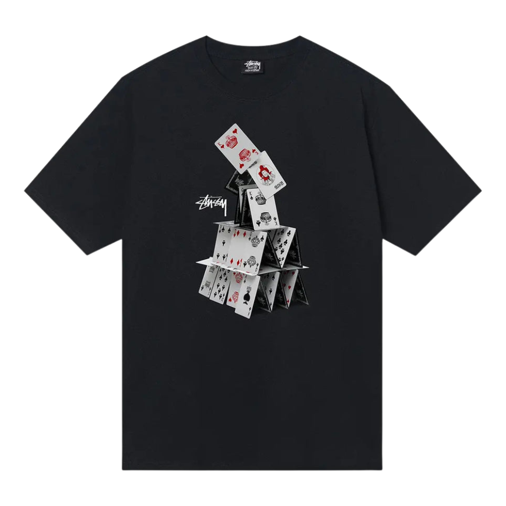 Stüssy House of Cards Tee Black