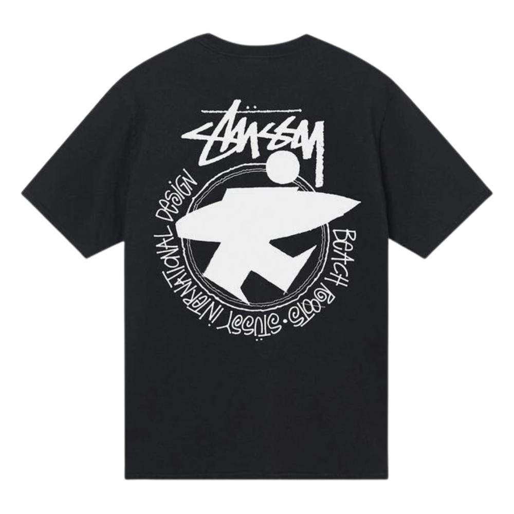 Stüssy Beach Roots Pigment Dyed Tee Black (SS22)