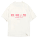 Represent Owners Club T-Shirt Flat White Bubblegum