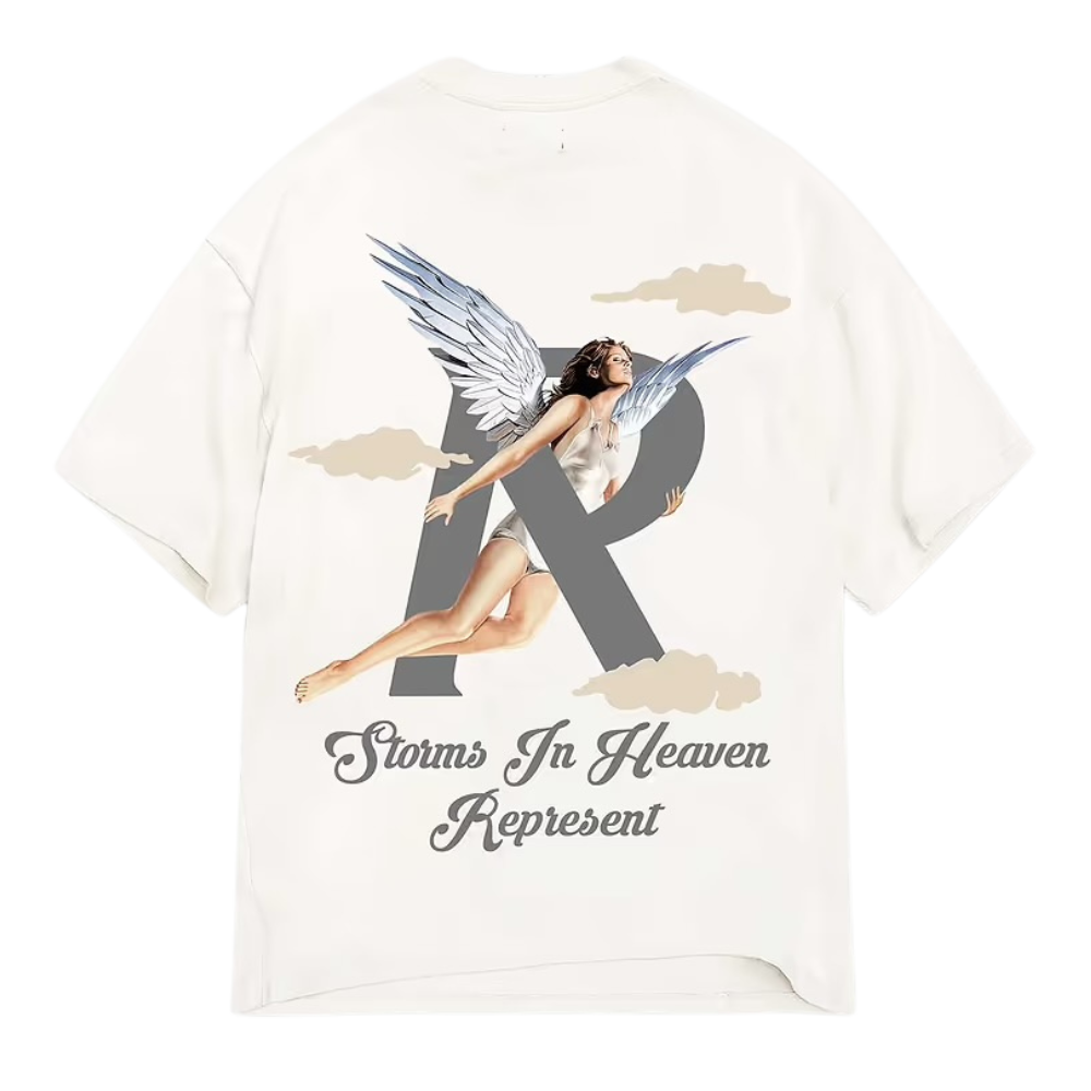 Represent Storms in Heaven T-Shirt Flat White