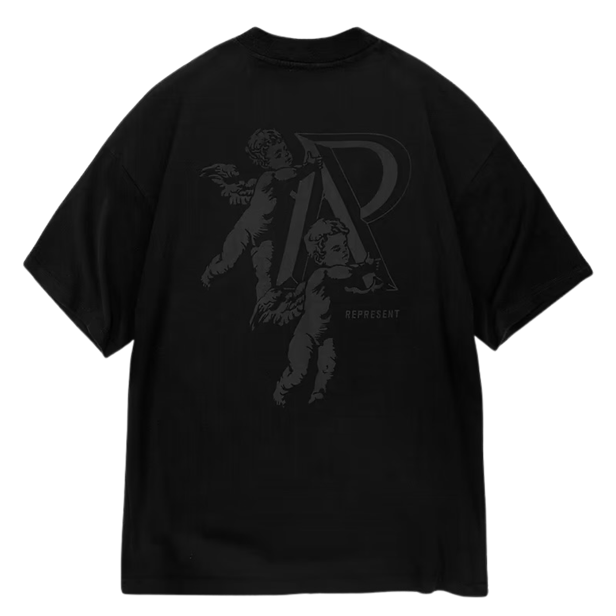 Represent Cherub Initial T-Shirt Jet Black