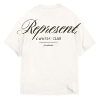 Represent Owners Club Script T-Shirt Flat White