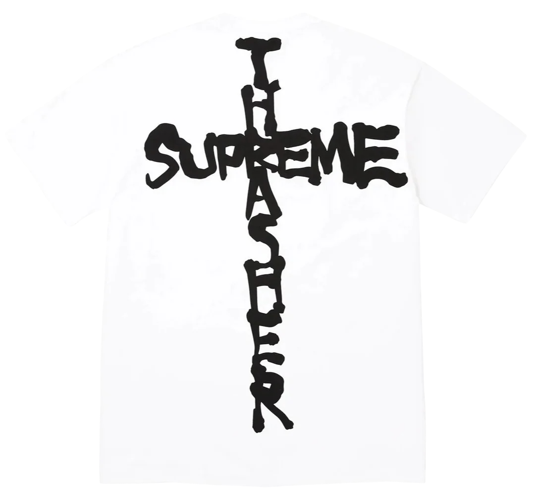 Supreme x Thrasher Cross Tee White (FW24)