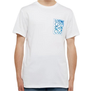 Loewe Anagram Blue Embroidered Logo on White T-Shirt