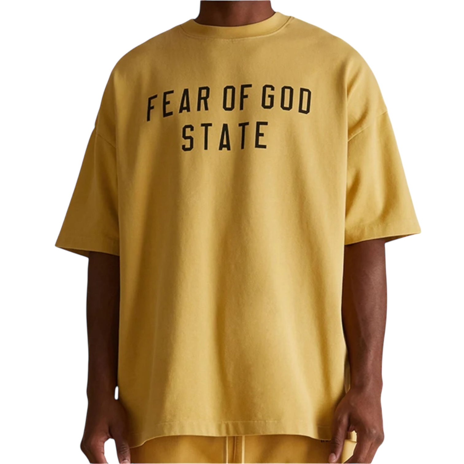 Fear of God Essentials Heavy Crewneck Tee 'Amber' (FW24)
