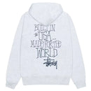 Stussy Built in USA Hoodie ‘Ash Grey’ (FW24)