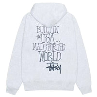 Stussy Built in USA Hoodie ‘Ash Grey’ (FW24)