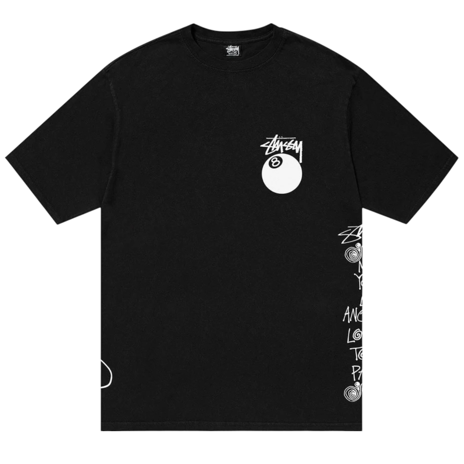 Stussy Test Strike Pigment Dyed Tee Black