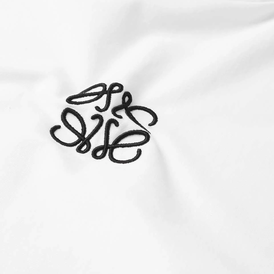 Loewe Logo Embroidered T-Shirt White